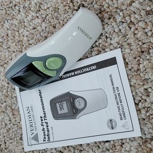 Touch free infrared thermometer